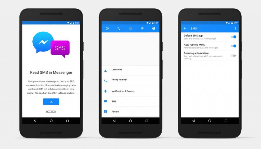 Facebook Messenger SMS for Android