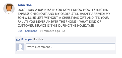 REPLYING TO ANGRY CUSTOMERS ON FACEBOOK